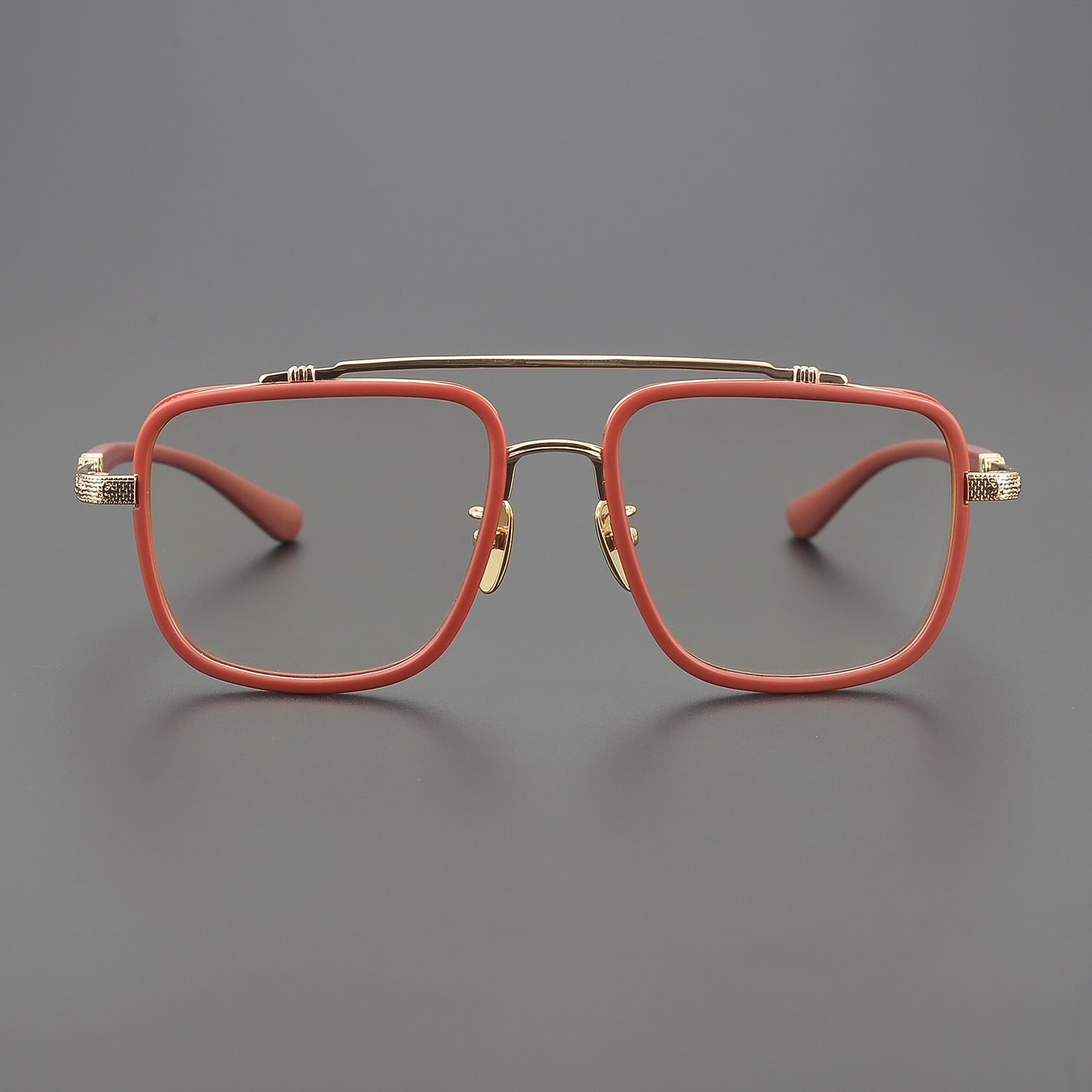 CHH Chrome Hearts Glasses Double Beam Big Face Titanium Frame Myopia Glasses Frame