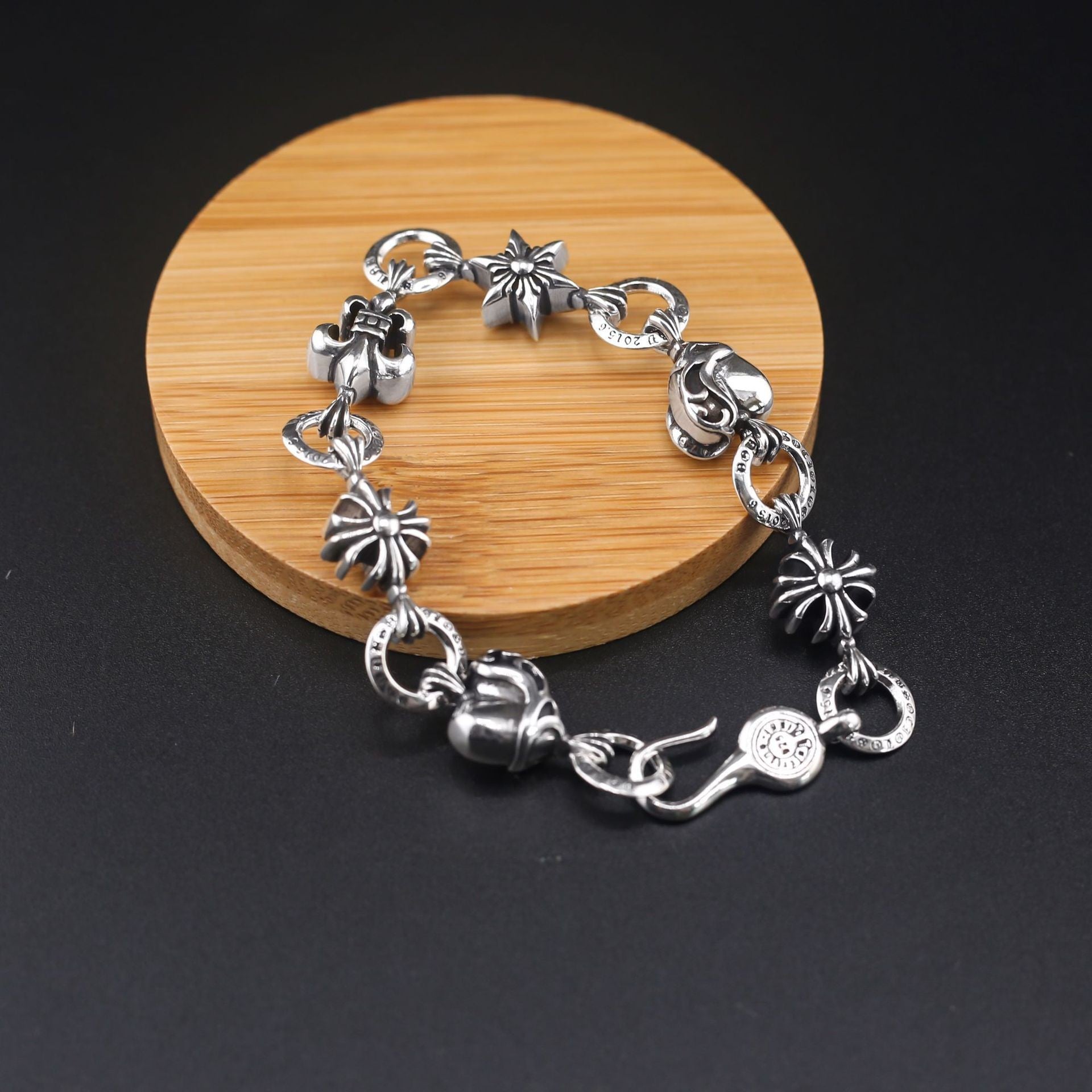 Chrome Hearts retro cross six-pointed star bracelet