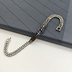 Chrome Hearts multi-layered retro cross flower curved bracelet