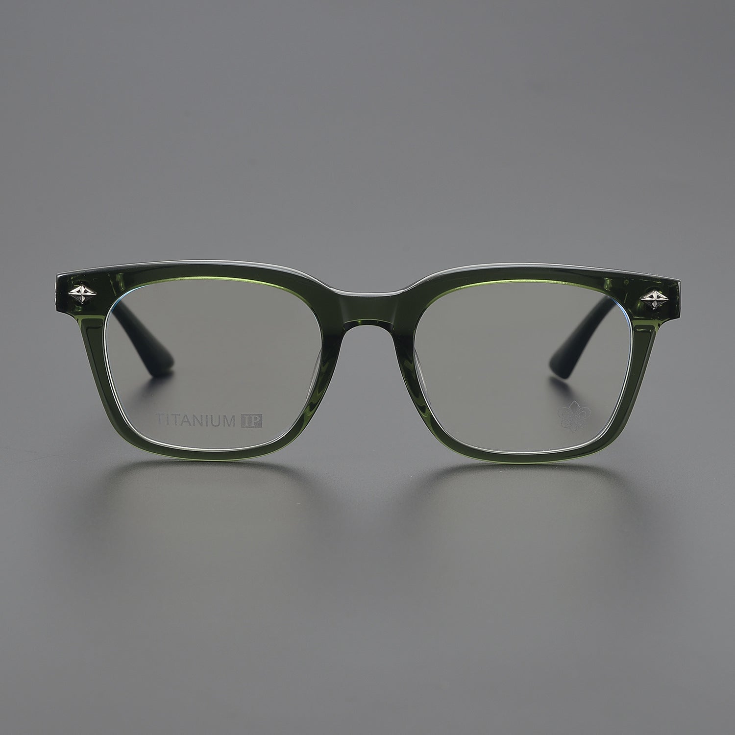 CHH Chrome Hearts Glasses Plain Silver Versatile Flat Mirrors Myopia Glasses Frame