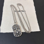 Chrome Hearts anchor hollow domineering pendant Necklace