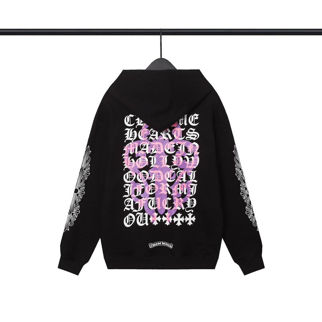 CHH Chrome Heart Hoodie Chrome Heart Sanskrit embroidered hooded