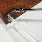 CHH Chrome Hearts Glasses Three-dimensional Logo Inlaid Frameless Glasses Frame