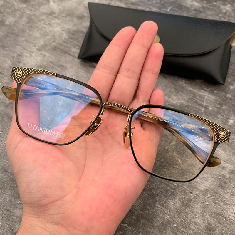 CHH Chrome Hearts Glasses Pure Titanium Ultra Light Business Glasses Frame