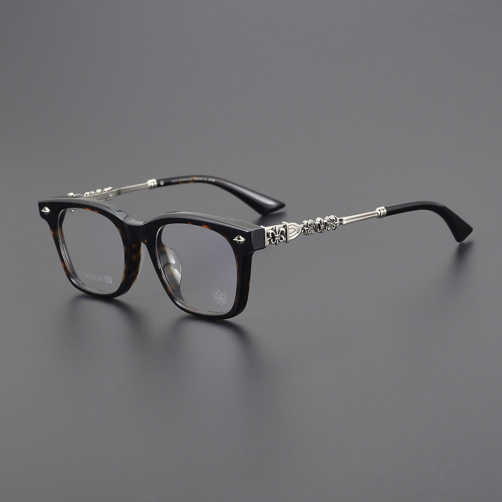 CHH Chrome Hearts Glasses Pure Titanium Temple Punk Wind Myopia Glasses Frame