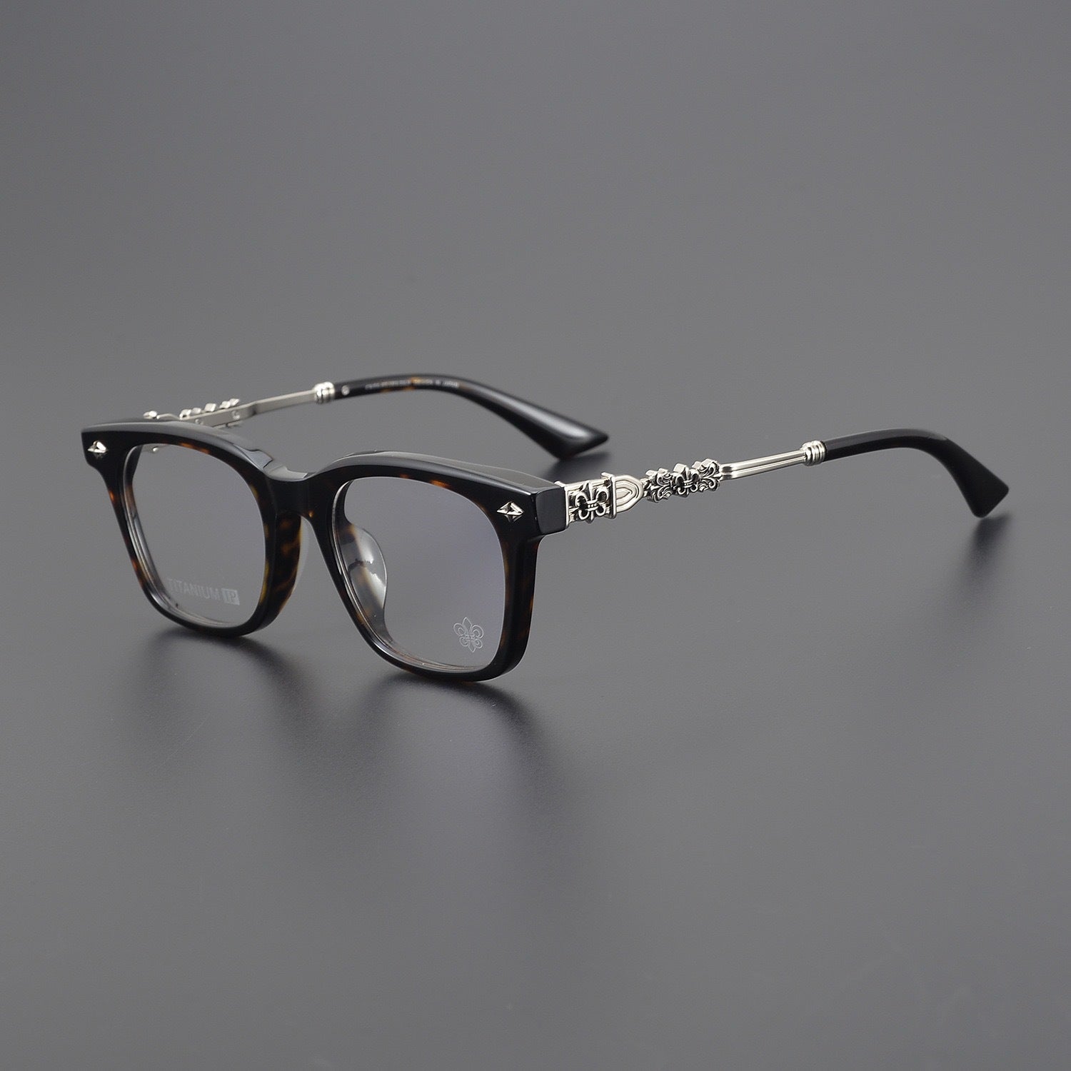 CHH Chrome Hearts Glasses Pure Titanium Temple Punk Wind Myopia Glasses Frame