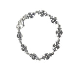 Chrome Hearts cross Silver Daisy retro bracelet