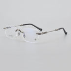 CHH Chrome Hearts Glasses Frameless Pure Titanium Glasses Frame Personalized Business
