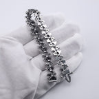 Chrome Hearts antique distressed diamond cross bracelet