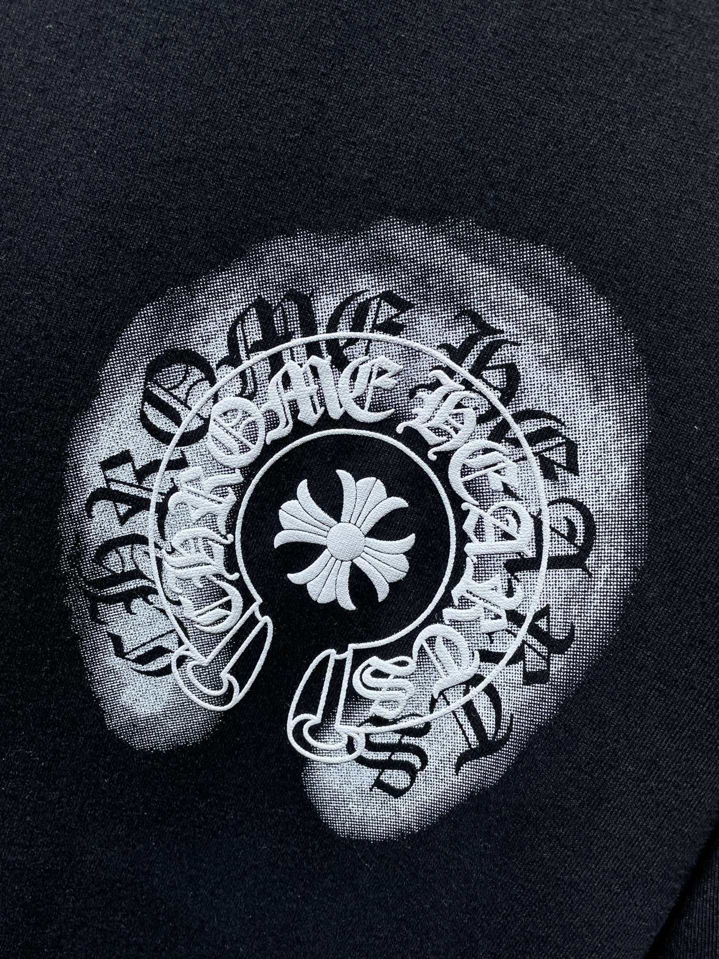 CHH Chrome Hearts T Shirts Sanskrit Cross Virtual Three-Dimensional