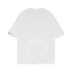 CHH Chrome Heart T Shirts Chrome Hearts Sanskrit Horseshoe Pattern Short Sleeve T-Shirt