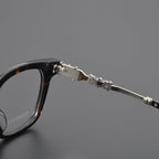 CHH Chrome Hearts Glasses Plain Silver Versatile Flat Mirrors Myopia Glasses Frame