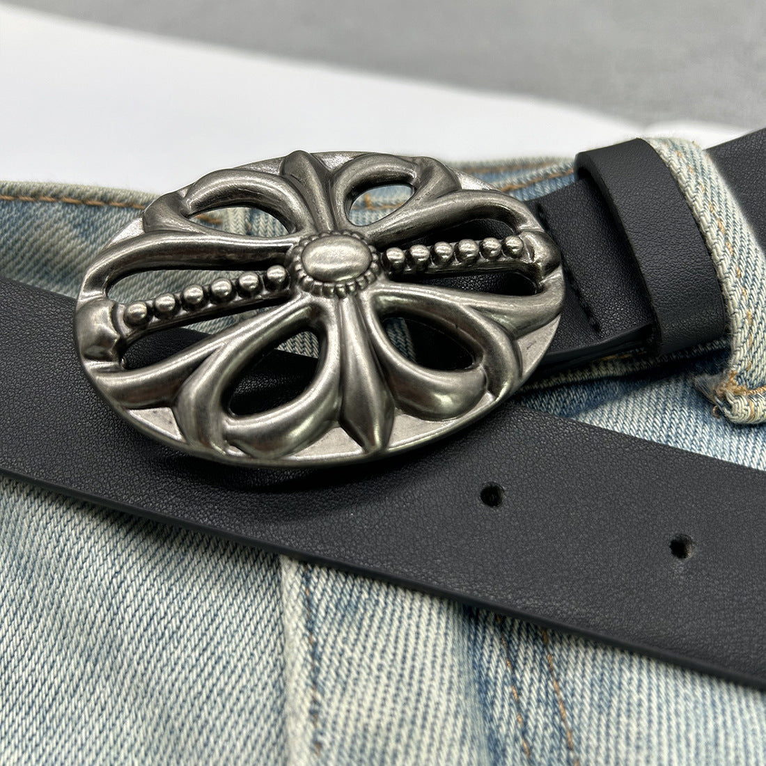 Chh Chrome Heart Belt Vintage Subculture Rivets