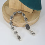 Chrome Hearts distressed spherical anchor patchwork bracelet