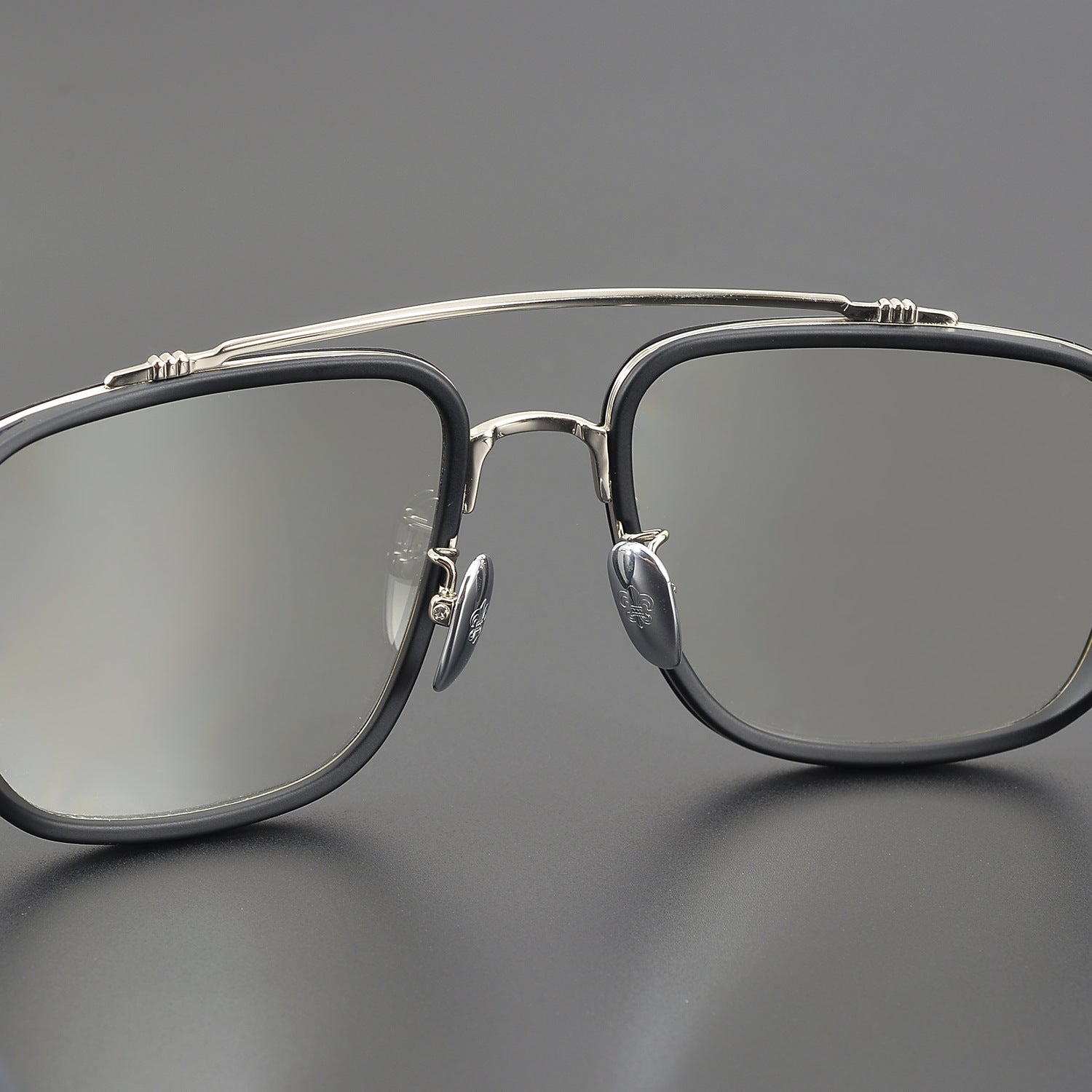 CHH Chrome Hearts Glasses Double Beam Big Face Titanium Frame Myopia Glasses Frame