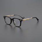 CHH Chrome Hearts Glasses Plain Silver Versatile Flat Mirrors Myopia Glasses Frame