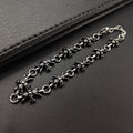 Chrome Hearts Silver 925 Tiny E Cross Bracelet