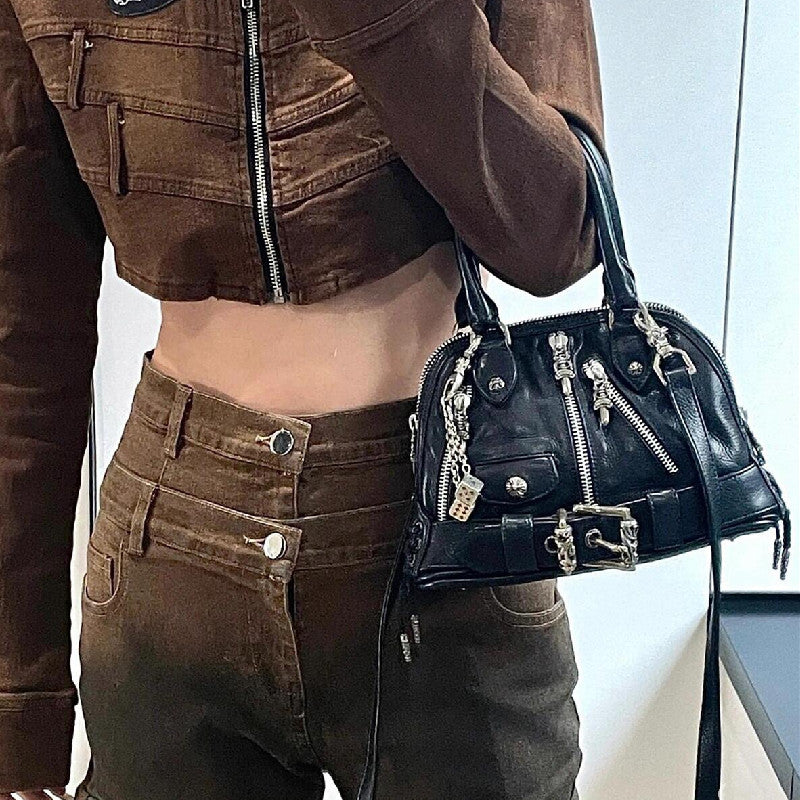 Chh Chrome Heart Leather Bag