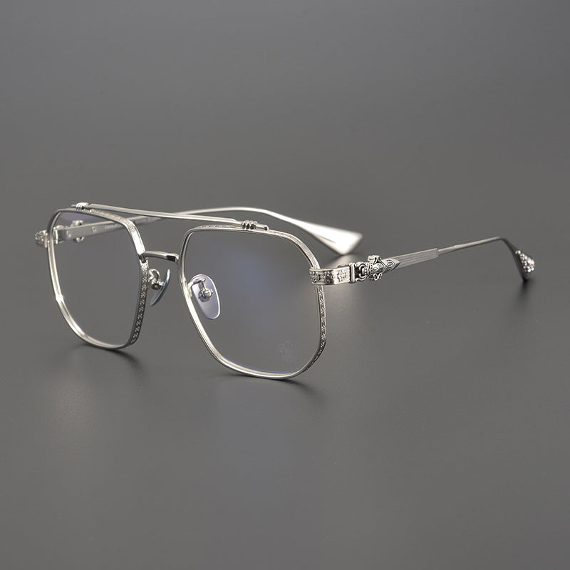 CHH Chrome Hearts Glasses Versatile Pilot Vintage Myopia Glasses Frame