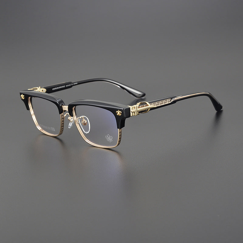 CHH Chrome Hearts Glasses Pure Titanium Cutting Engraving Process Myopia Glasses Frame