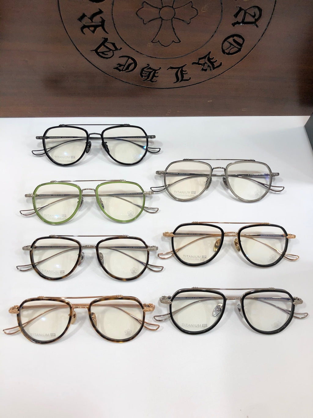 CHH Chrome Hearts Glasses Vintage Fashion Exquisite Titanium Ultra Light Toad Mirror