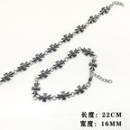 Chrome Hearts Retro Long Cross Flower Bracelet