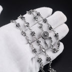 Chrome Hearts anchor love cross necklace