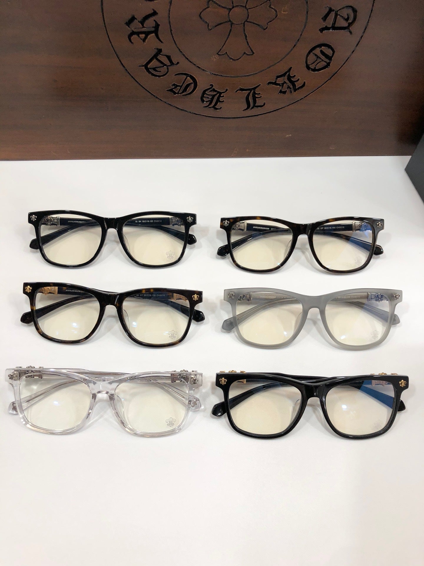 CHH Chrome Hearts Glasses Simple and stylish large frame retro glasses frame