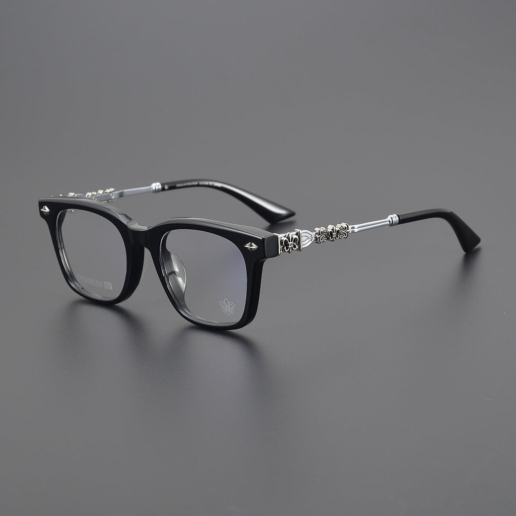 CHH Chrome Hearts Glasses Pure Titanium Temple Punk Wind Myopia Glasses Frame