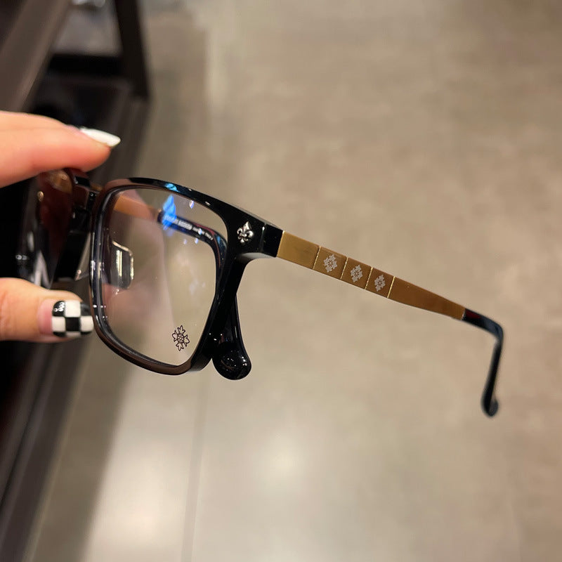 CHH Chrome Hearts Glasses Square Frame Versatile Myopia Glasses Frame