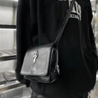 Chh Chrome Heart Leather Bag Sword Cross