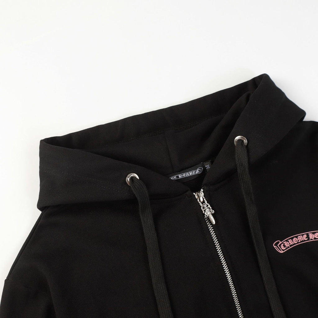 CHH Chrome Heart Hoodie Croix CH Autumn/Winter Miami Cross Zipper Hooded