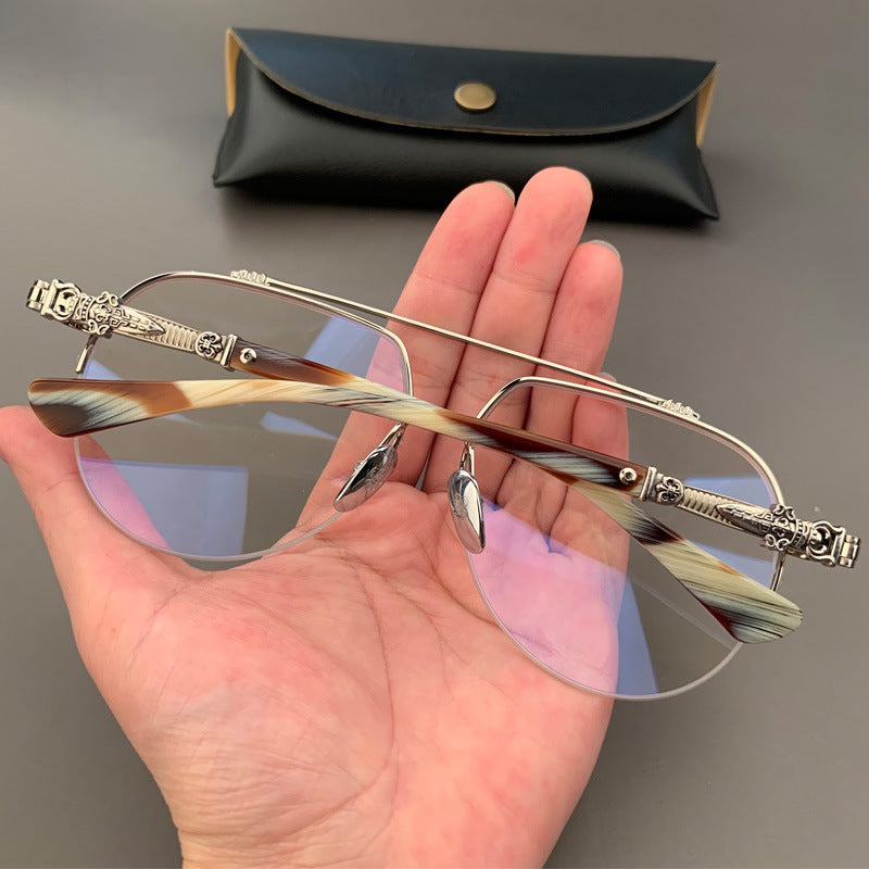 CHH Chrome Hearts Glasses Silver Glasses Frame