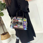 Chh Chrome Heart Leather Bag Fashion Cartoon Print