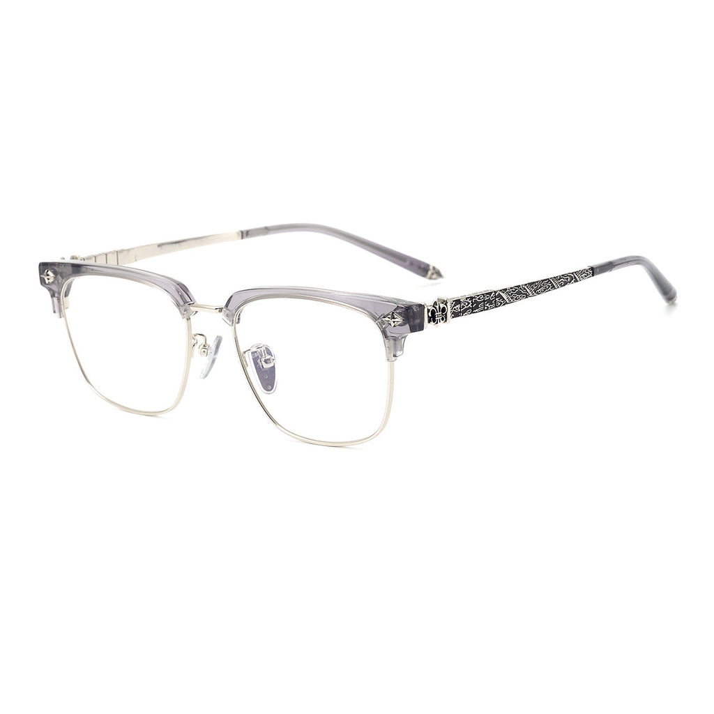 CHH Chrome Hearts Glasses Frameless Pure Titanium Glasses Frame Business