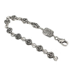 Chrome Hearts distressed spherical anchor patchwork bracelet