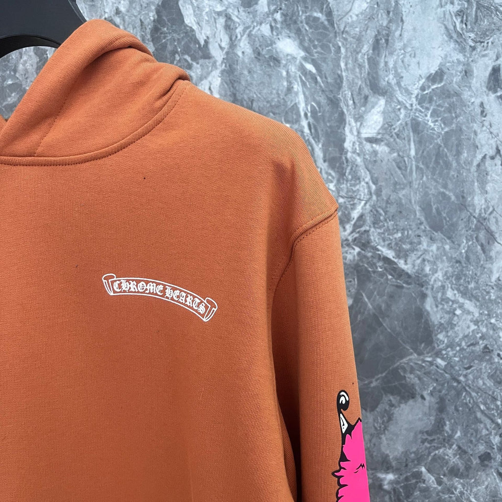 CHH Chrome Heart Hoodie Chrome Hearts Autumn/Winter Croix blue matty graffiti embroidered sweater