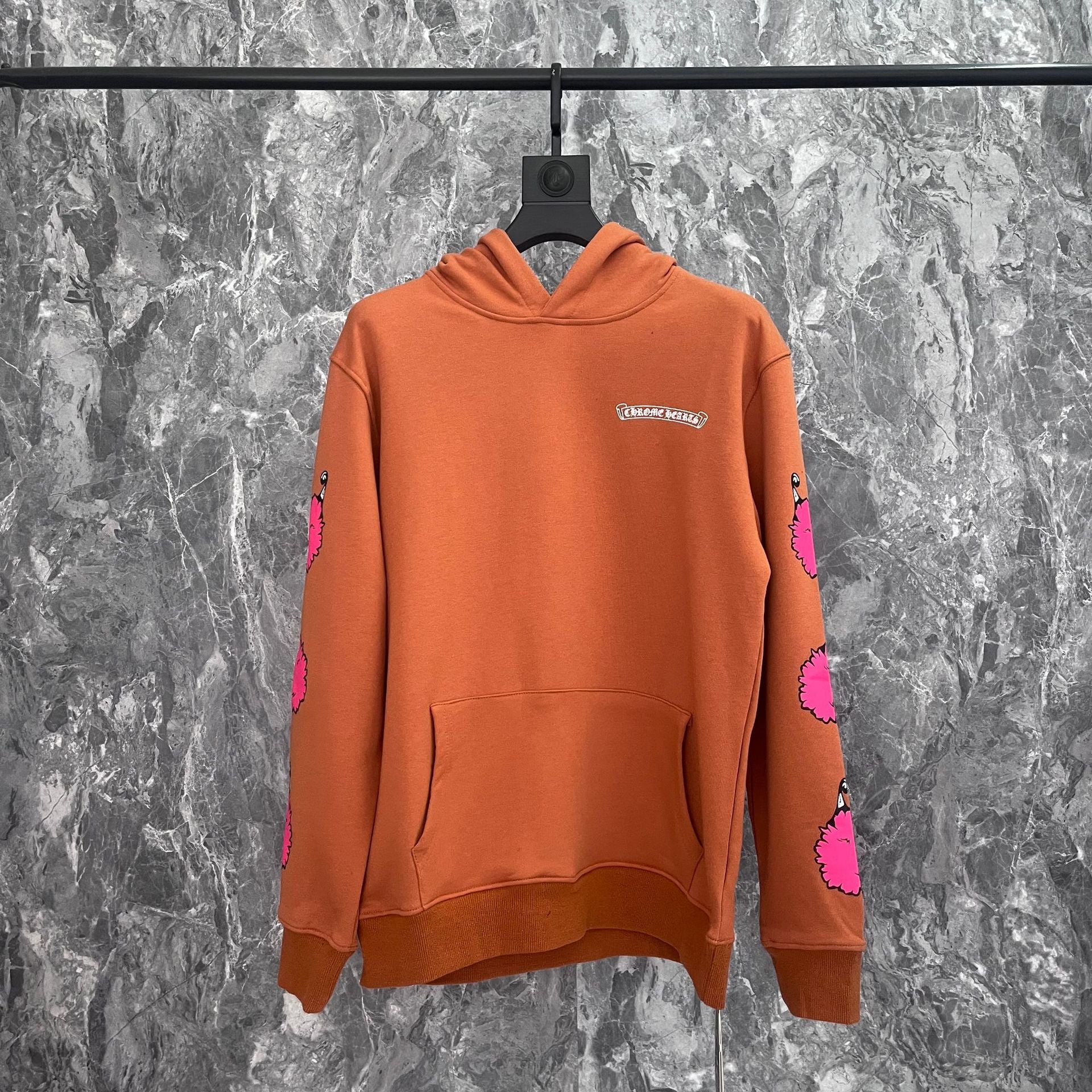 CHH Chrome Heart Hoodie Chrome Hearts Autumn/Winter Croix blue matty graffiti embroidered sweater