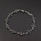 Chrome Hearts cross Silver Daisy retro bracelet