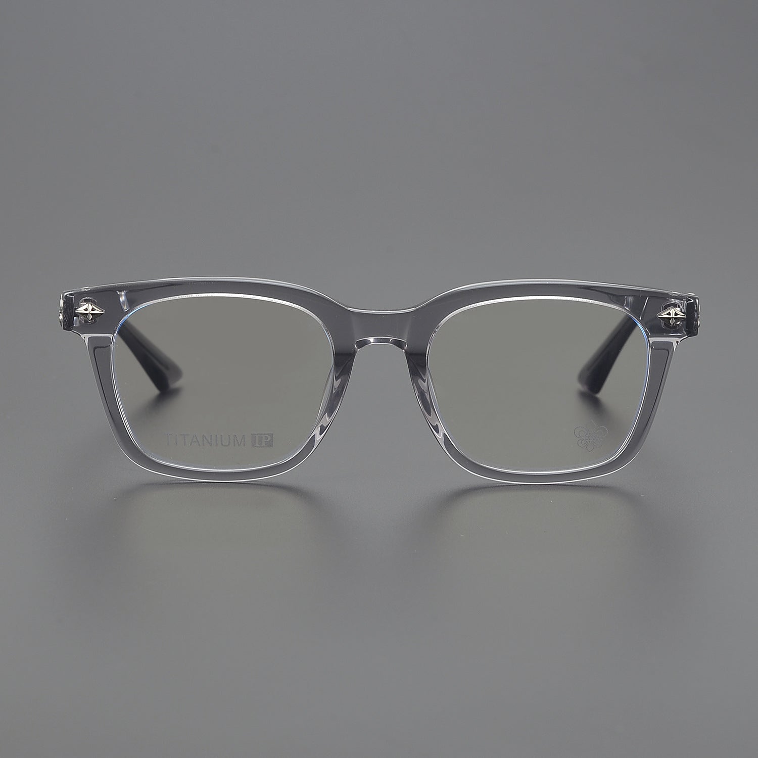 CHH Chrome Hearts Glasses Plain Silver Versatile Flat Mirrors Myopia Glasses Frame