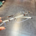 CHH Chrome Hearts Glasses Myopia Half Frame Glasses Frame Titanium Frame Business Style