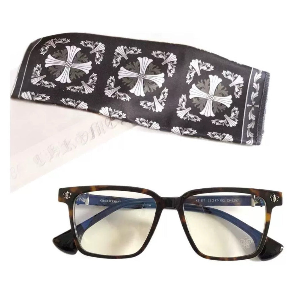 CHH Chrome Hearts Glasses Exquisite Luxury Square Polished Textured Myopia Glasses Frame