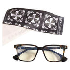 CHH Chrome Hearts Glasses Exquisite Luxury Square Polished Textured Myopia Glasses Frame