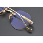 CHH Chrome Hearts Glasses Frameless Pure Titanium Glasses Frame Personalized Business