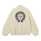 CHH Chrome Heart Coat CH Croix Lamb wool jacket Baseball jacket jacket