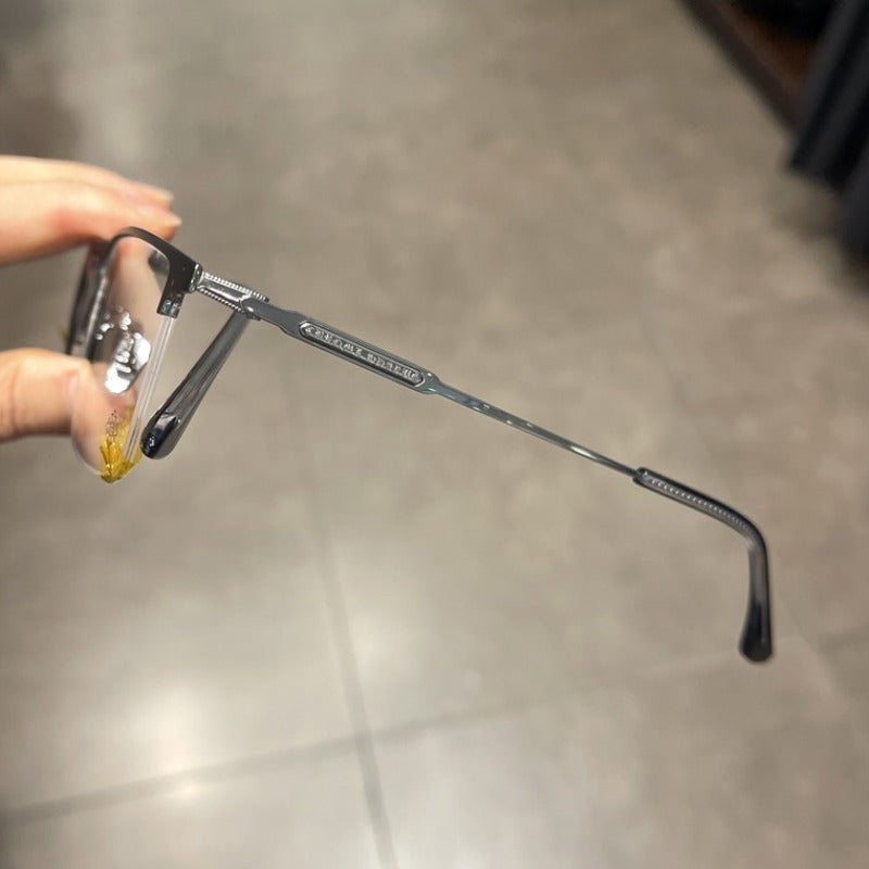 CHH Chrome Hearts Glasses Pure Titanium Half Frame Business Glasses Frame
