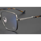 CHH Chrome Hearts Glasses Engraved Pure Titanium Versatile Square Glasses Frame