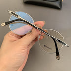 CHH Chrome Hearts Glasses Pure Titanium Round Ultra Light Myopia Glasses Frame