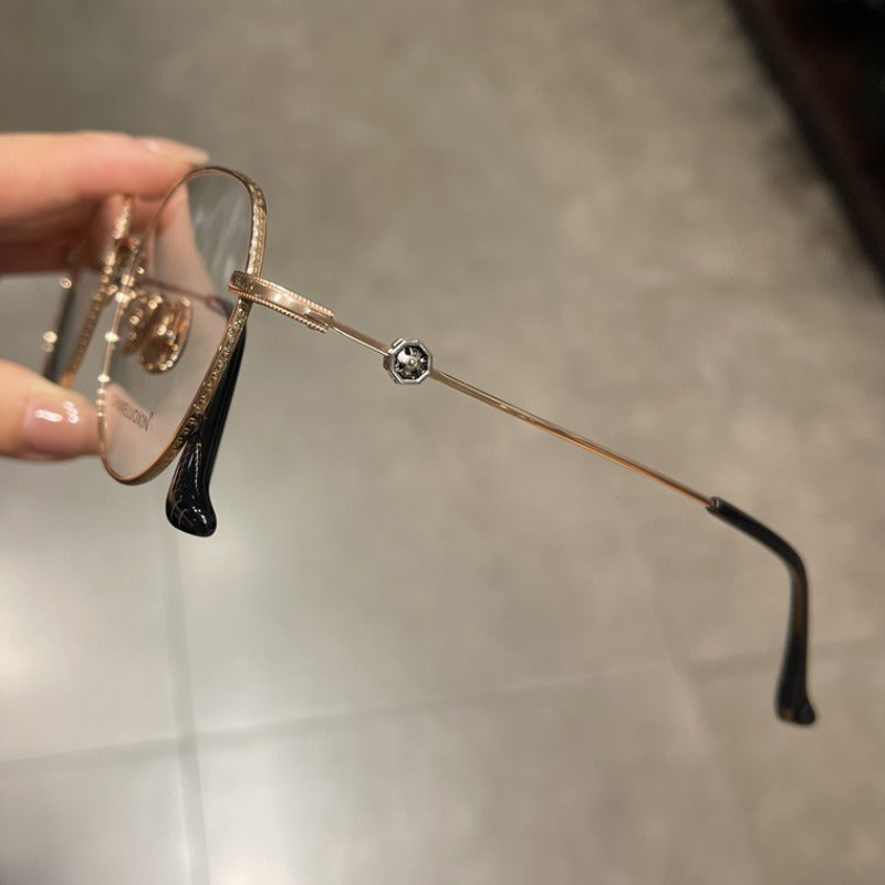 CHH Chrome Hearts Glasses Pure Titanium Ultra Light Retro Myopia Glasses Frame